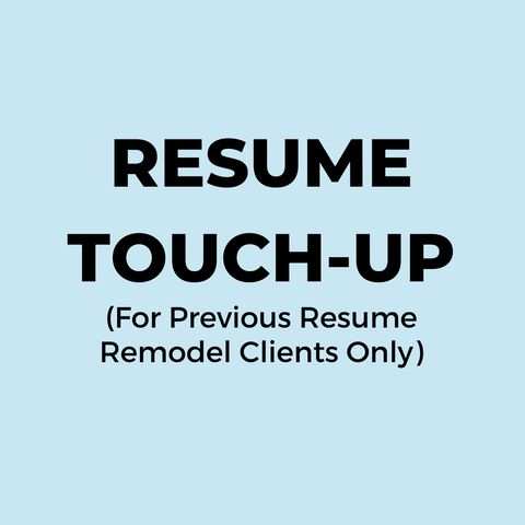 Resume Touch-Up