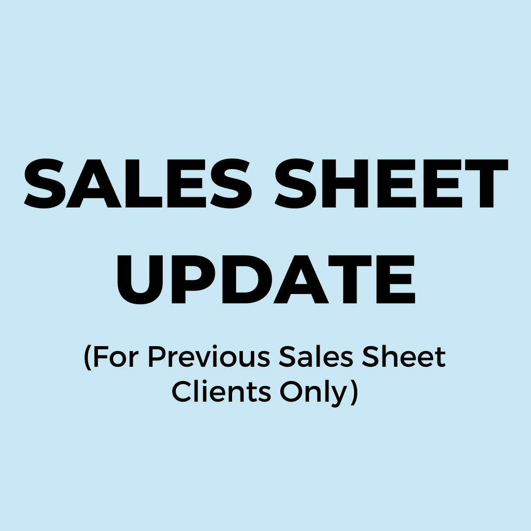 Sales Sheet Update