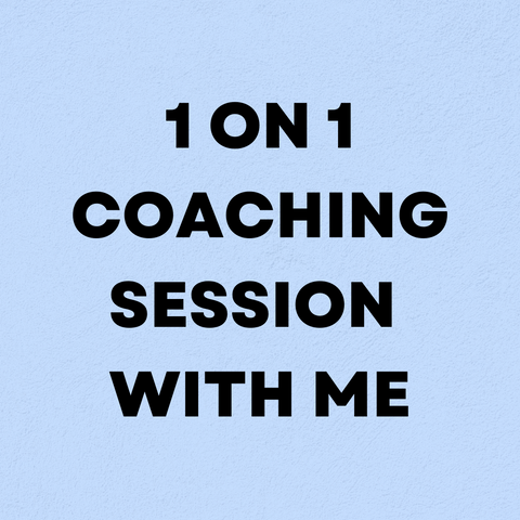 1 on 1 Coaching Session With Me