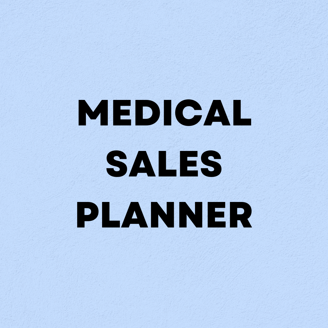 High-Performance Medical Sales Planner: Quota Achiever