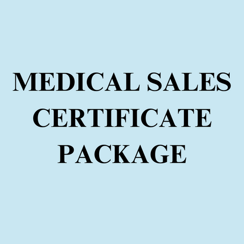 Medical Sales Certificate Package