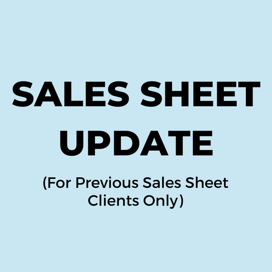 Sales Sheet Update