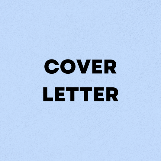 Cover Letter